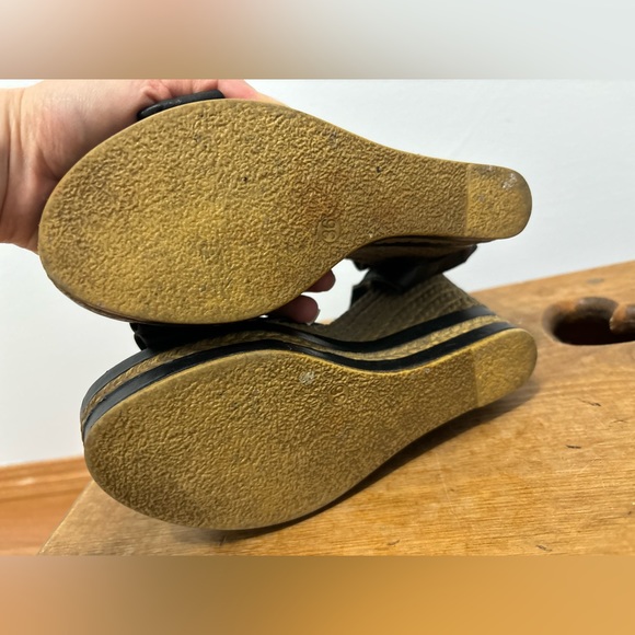 Browns Shoes Espadrilles Mary Jane Wedges - Picture 2 of 7